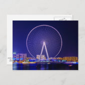 Carte Postale Dubaï, grande roue (Devant / Derrière)
