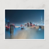 Carte postale - Dubaï Skyline sur un Dusk Misty (Devant)
