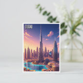 Carte Postale Dubaï Skyline Travel (Debout devant)