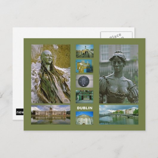 Carte postale Dublin (Devant / Derrière)