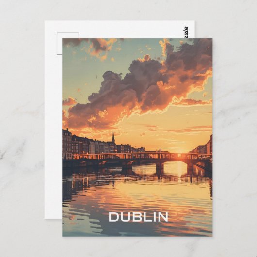 Carte Postale Dublin (Devant / Derrière)
