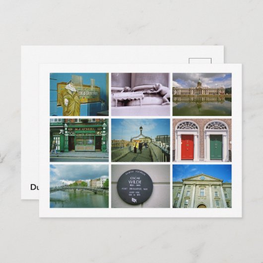 Carte Postale Dublin (Devant / Derrière)