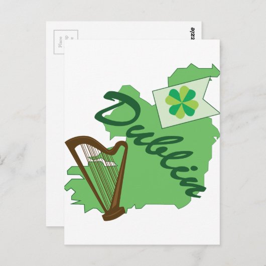 Carte Postale Dublin (Devant / Derrière)