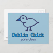 Carte Postale Dublin Chick (Devant / Derrière)