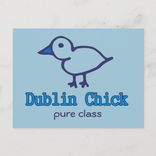 Carte Postale Dublin Chick (Devant)