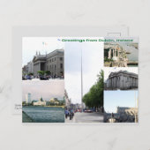 Carte Postale Dublin City Irlande célèbres monuments (Devant / Derrière)