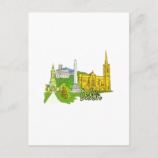 Carte Postale dublin ireland city graphic.png (Devant)