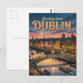 Carte Postale Dublin Irlande (Devant / Derrière)