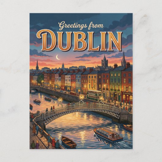 Carte Postale Dublin Irlande (Devant)