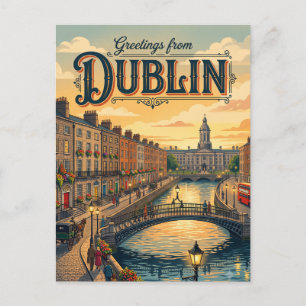 Carte Postale Dublin Irlande
