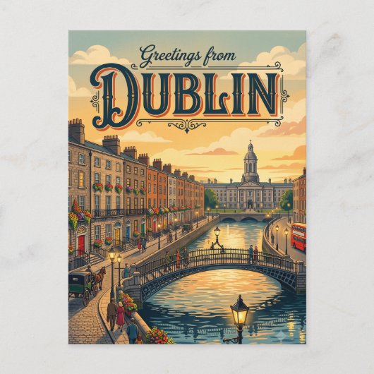 Carte Postale Dublin Irlande (Devant)