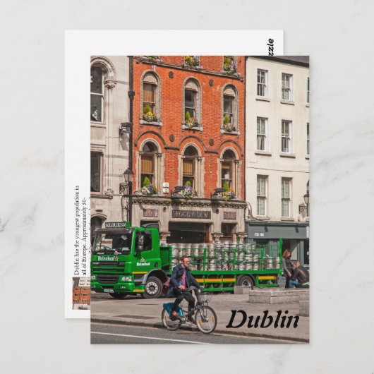 Carte Postale Dublin, Irlande (Devant / Derrière)