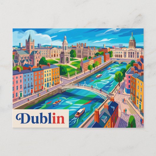 Carte Postale Dublin Irlande (Devant)