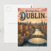 Carte Postale Dublin Irlande (Devant / Derrière)