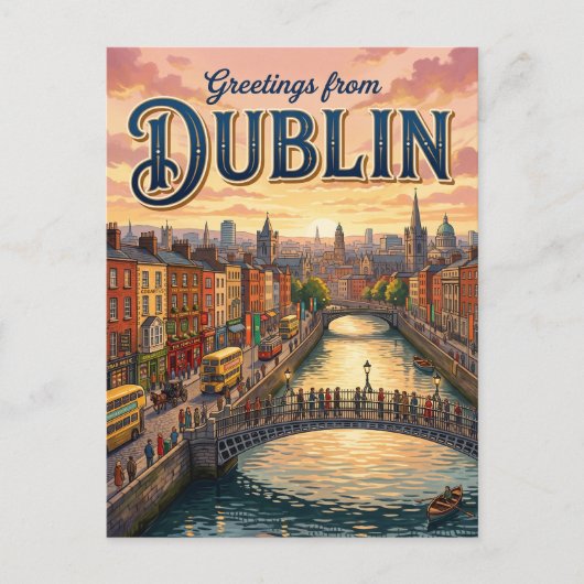 Carte Postale Dublin Irlande (Devant)