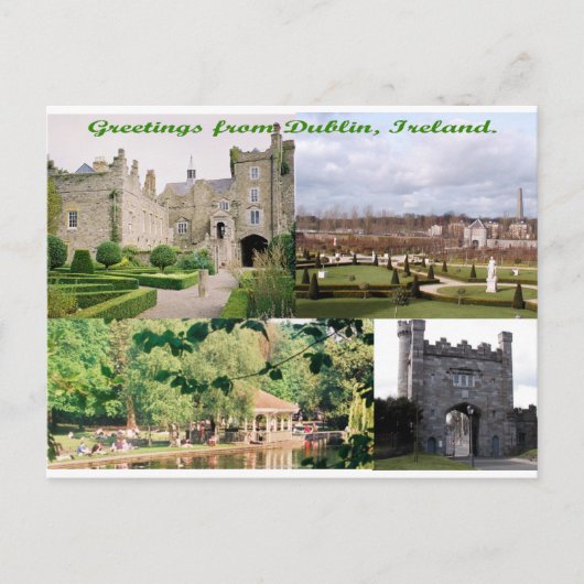 Carte Postale Dublin Irlande Bâtiments anciens multi-images (Devant)
