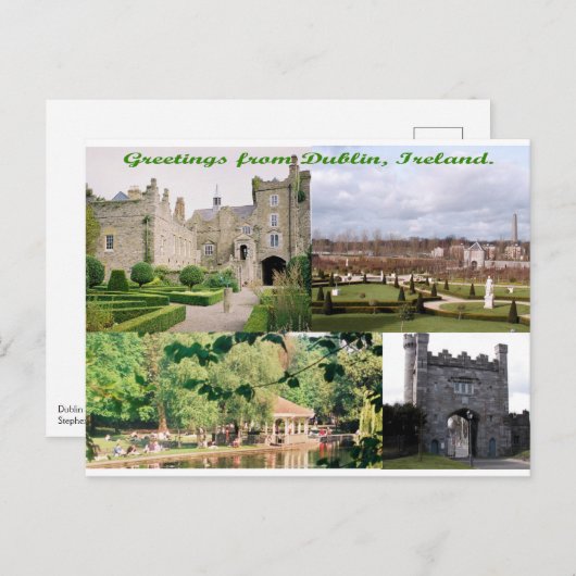 Carte Postale Dublin Irlande Bâtiments antiques multi-images (Devant / Derrière)