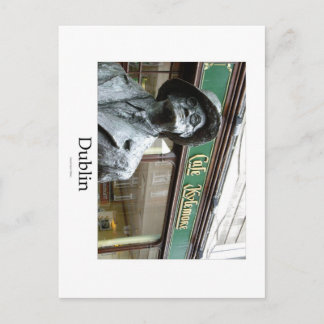 Carte Postale Dublin, Irlande, Café Kylemore, James Joyce Statue