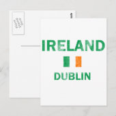 Carte Postale Dublin Irlande Designs (Devant / Derrière)