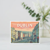 CARTE POSTALE DUBLIN IRLANDE VINTAGE (Debout devant)