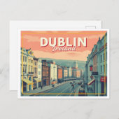 CARTE POSTALE DUBLIN IRLANDE VINTAGE (Devant / Derrière)