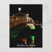 Carte Postale Dublin par nuit (Devant)