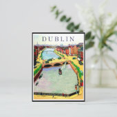 Carte Postale Dublin, pont O'Connell sur la rivière Liffey (Debout devant)