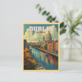Carte Postale Dublin Ville Irlande - Voyage Rétro (Debout devant)