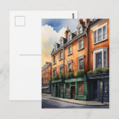 Carte Postale Dublin watercolor (Devant / Derrière)