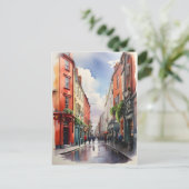 Carte Postale Dublin watercolor (Debout devant)