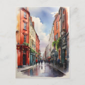 Carte Postale Dublin watercolor (Devant)