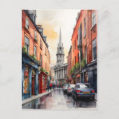 Carte Postale Dublin watercolor (Devant)