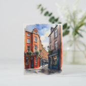 Carte Postale Dublin watercolor (Debout devant)