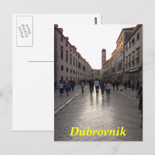 Carte postale Dubrovnik (Devant / Derrière)