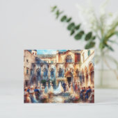 Carte Postale Dubrovnik Croatie mariage Palais Sponza (Debout devant)