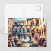 Carte Postale Dubrovnik Croatie mariage Palais Sponza (Devant / Derrière)