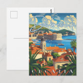 Carte Postale Dubrovnik Croatie Vintage voyage (Devant / Derrière)