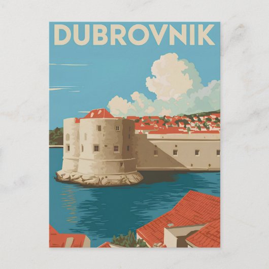 Carte Postale Dubrovnik vintage (Devant)