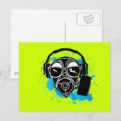 Carte Postale Dubstep Gasmask (Devant / Derrière)
