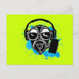 Carte Postale Dubstep Gasmask