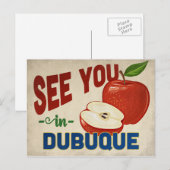 Carte Postale Dubuque Iowa Apple - Vintage voyage (Devant / Derrière)