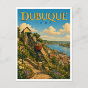 Carte Postale Dubuque Iowa Ascenseur Fenelon GeoSaga
