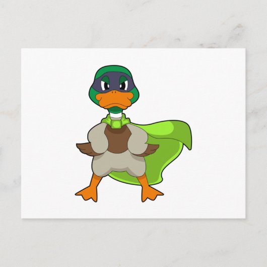 Carte Postale Duck Hero Cape (Devant)