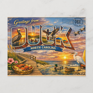 Carte Postale Duck North Carolina