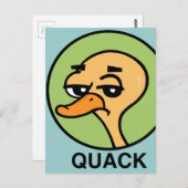 CARTE POSTALE DUCK STYLE DE CARTOON FUNNY (Devant / Derrière)