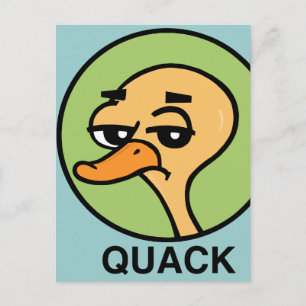 CARTE POSTALE DUCK STYLE DE CARTOON FUNNY