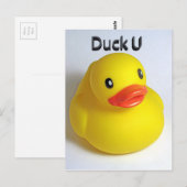 Carte Postale Duck U (Devant / Derrière)