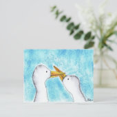 CARTE POSTALE DUCKS AMOUREUX (Debout devant)