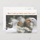Carte Postale DucktoDuckLove vous (Devant / Derrière)