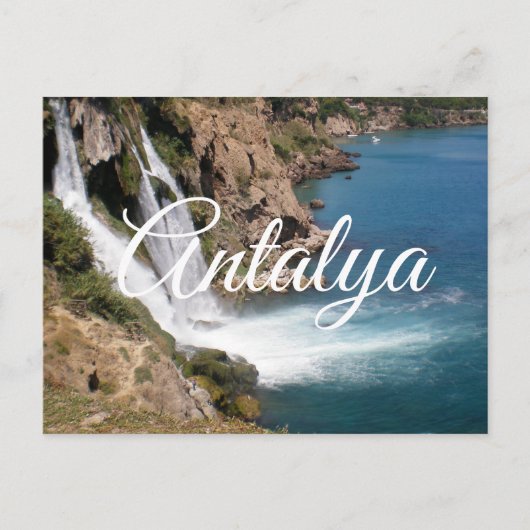 Carte Postale Duden de cascade à Antalya (Turquie) (Devant)